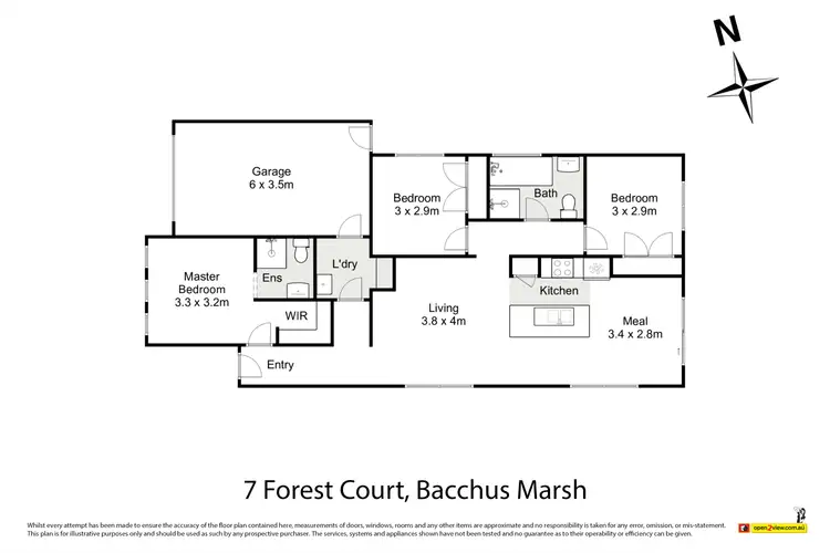 Floorplan of Homely house listing, 7 Forest Court, Bacchus Marsh VIC 3340