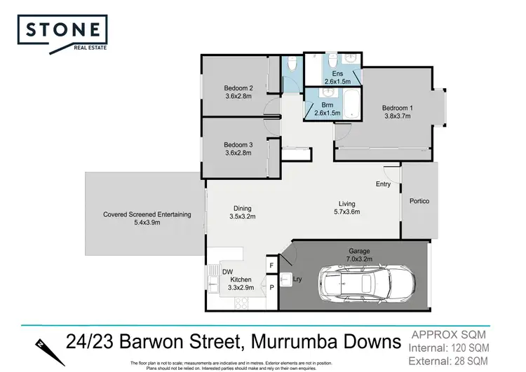 Floorplan of Homely townhouse listing, 24/23 Barwon Street, Murrumba Downs QLD 4503