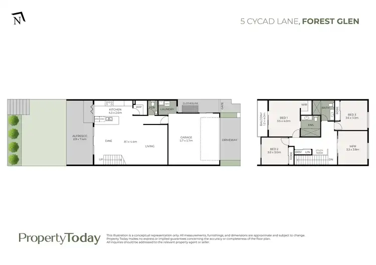 Floorplan of Homely house listing, 5 Cycad Lane, Forest Glen QLD 4556
