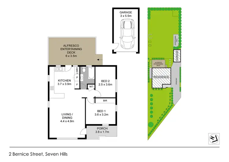 Floorplan of Homely house listing, 2 Bernice Street, Seven Hills NSW 2147