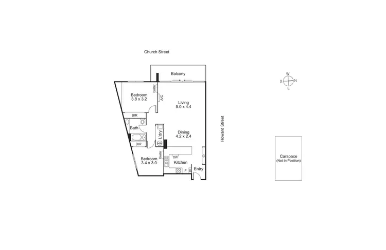 Floorplan of Homely apartment listing, 306/8 Howard Street, Richmond VIC 3121