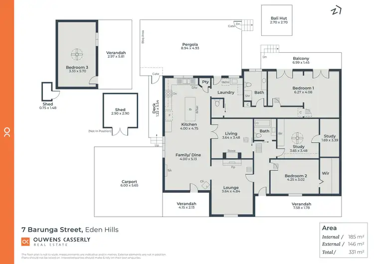 Floorplan of Homely house listing, 7 Barunga Street, Eden Hills SA 5050