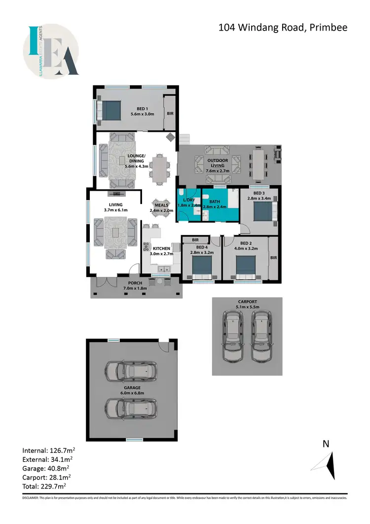 Floorplan of Homely house listing, 104 Windang Road, Primbee NSW 2502