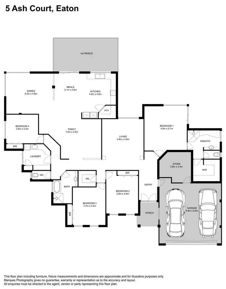Floorplan of Homely house listing, 5 Ash Court, Eaton WA 6232
