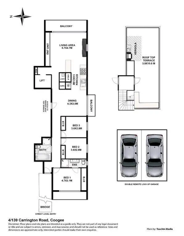 Floorplan of Homely apartment listing, 4/139 Carrington Road, Coogee NSW 2034