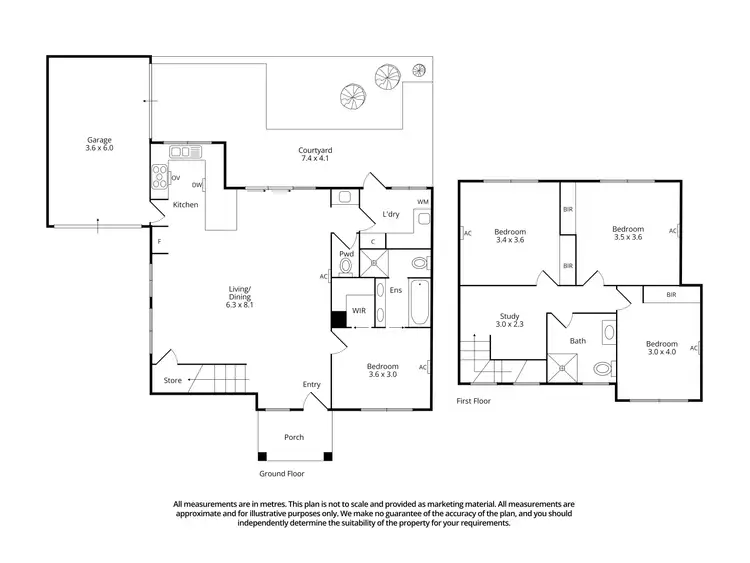 Floorplan of Homely townhouse listing, 2/16 Grimwade Street, Reservoir VIC 3073