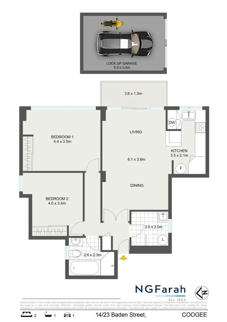 Floorplan of Homely apartment listing, 14/23 Baden Street, Coogee NSW 2034