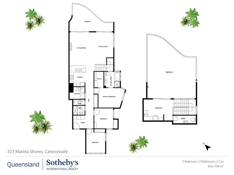 Floorplan of Homely apartment listing, Level 3/23/159 Shingley Drive, Cannonvale QLD 4802