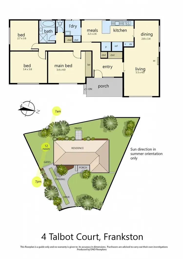 Floorplan of Homely house listing, 4 Talbot Court, Frankston VIC 3199