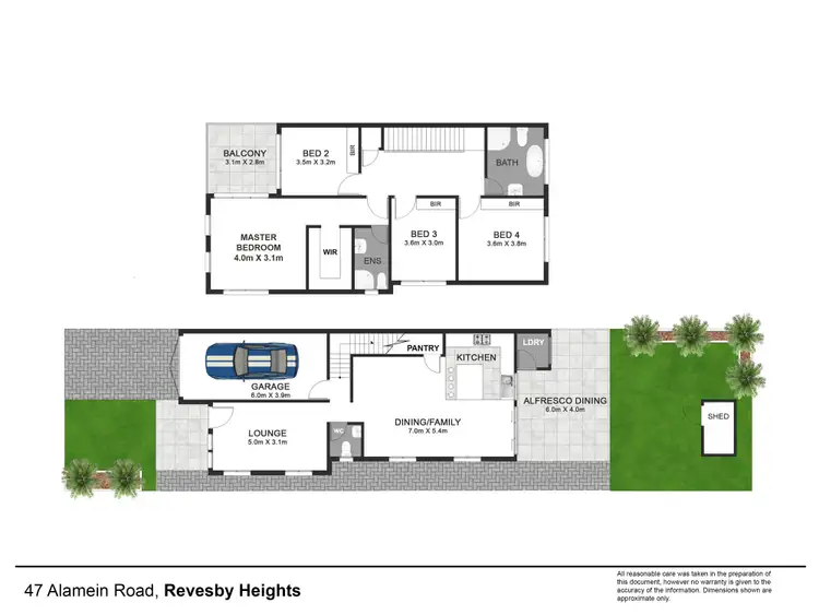 Floorplan of Homely semi-detached listing, 47 Alamein Road, Revesby Heights NSW 2212