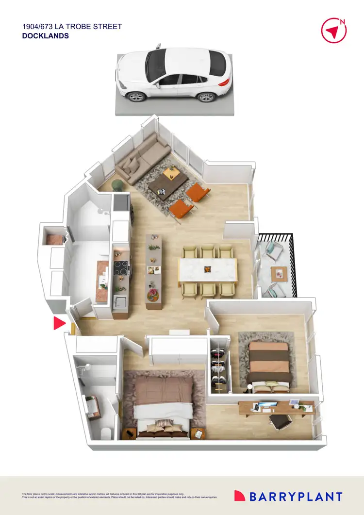 Floorplan of Homely apartment listing, 1904/673 La Trobe Street, Docklands VIC 3008
