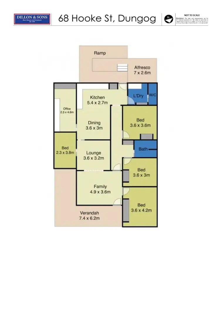 Floorplan of Homely house listing, 68 Hooke Street, Dungog NSW 2420