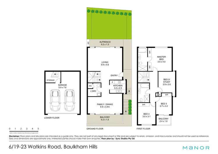 Floorplan of Homely townhouse listing, 6/19-23 Watkins Road, Baulkham Hills NSW 2153