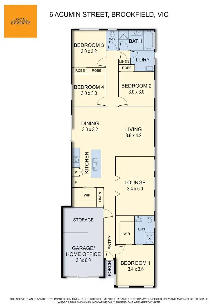 Floorplan of Homely house listing, 6 Acumin Street, Brookfield VIC 3338