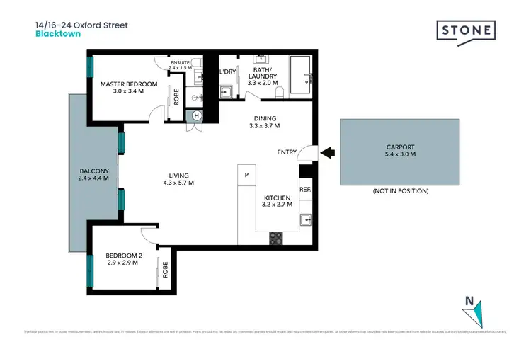 Floorplan of Homely apartment listing, 14/16-24 Oxford Street, Blacktown NSW 2148