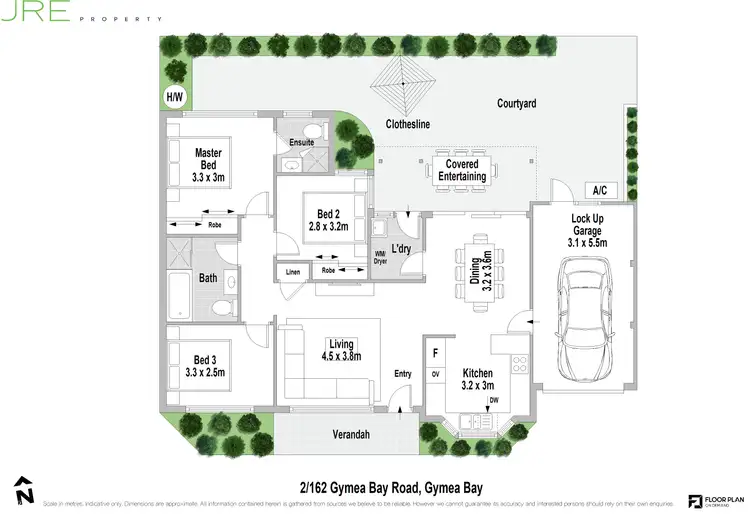 Floorplan of Homely villa listing, 2/162 Gymea Bay Road, Gymea Bay NSW 2227