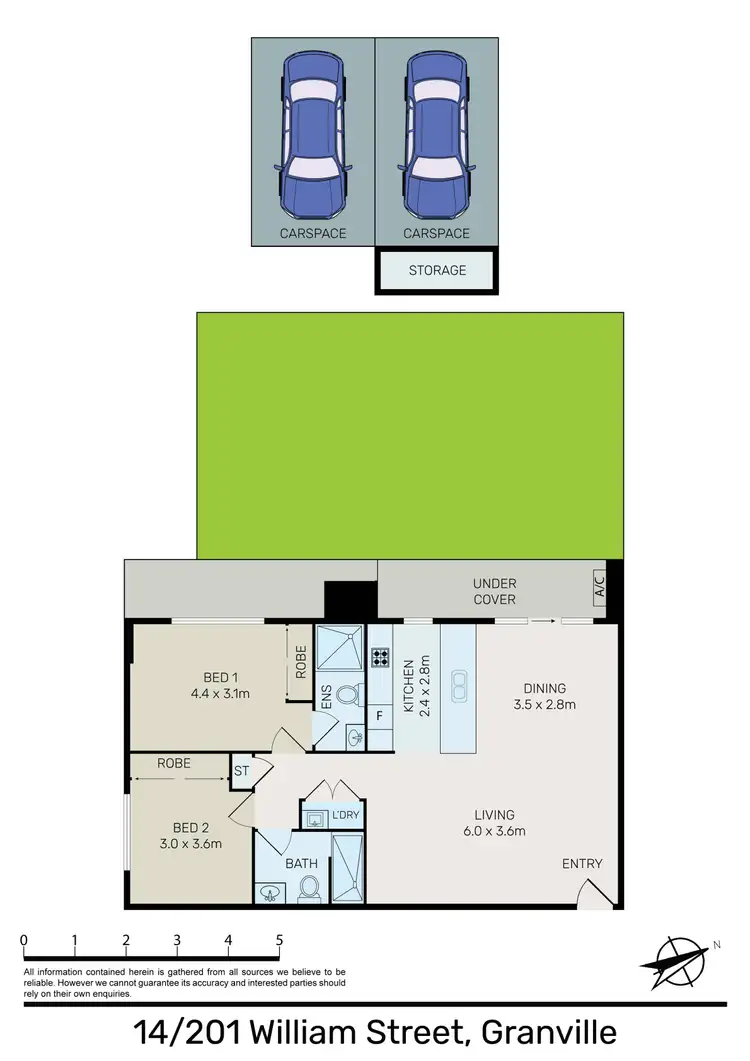 Floorplan of Homely unit listing, 14/201-203 William Street, Granville NSW 2142