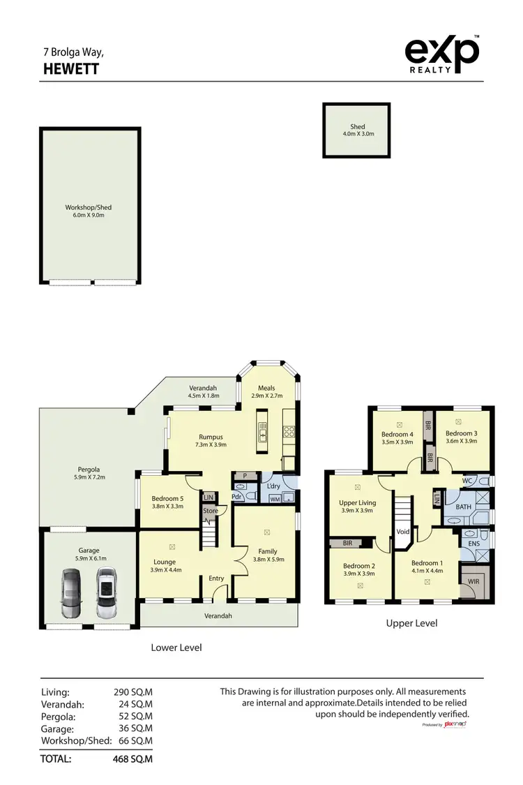 Floorplan of Homely house listing, 7 Brolga Way, Hewett SA 5118