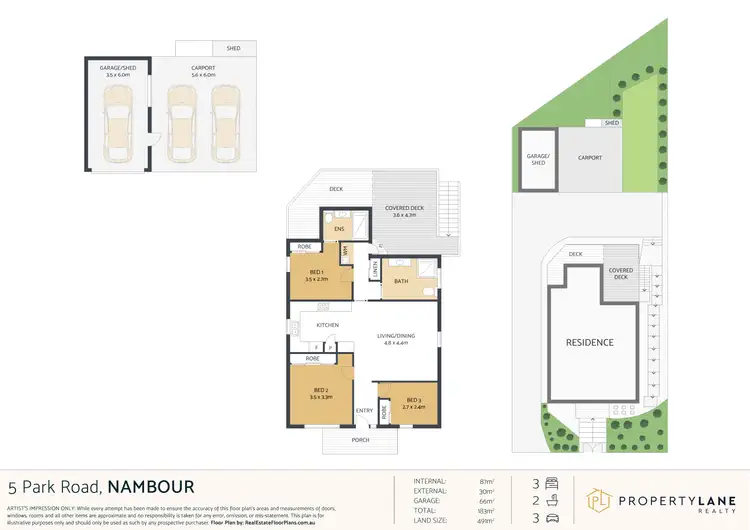 Floorplan of Homely house listing, 5 Park Road, Nambour QLD 4560