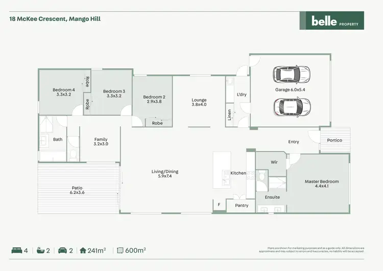 Floorplan of Homely house listing, 18 McKee Crescent, Mango Hill QLD 4509