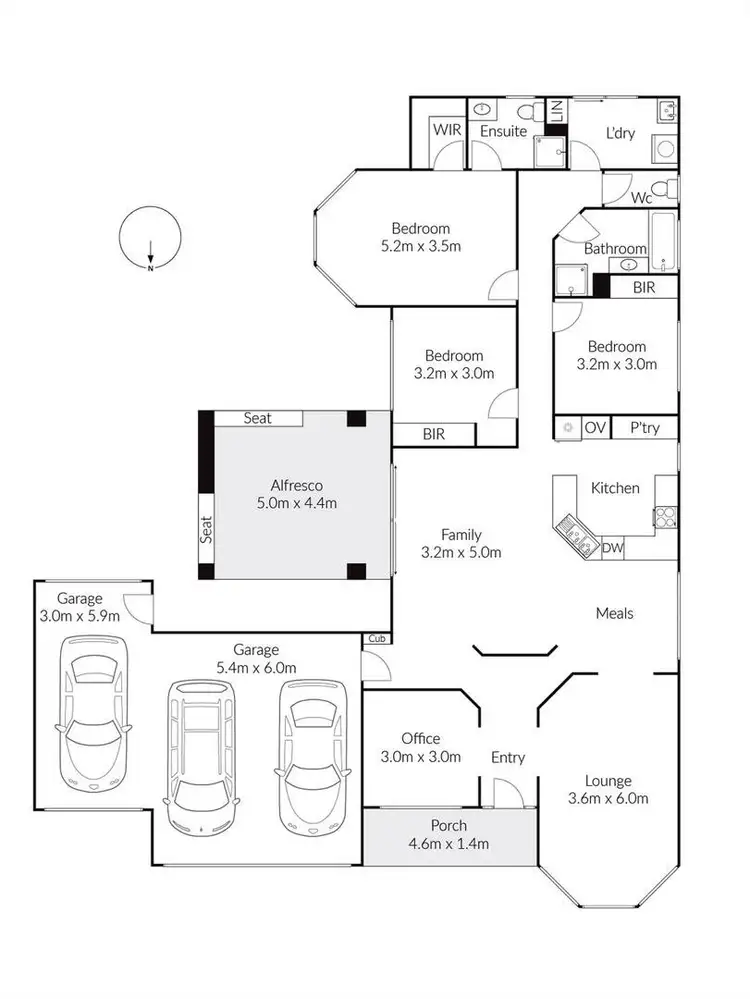 Floorplan of Homely house listing, 8 Moore Court, Highton VIC 3216
