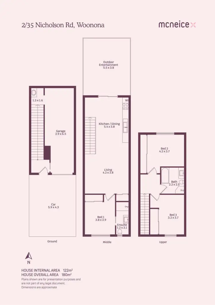 Floorplan of Homely townhouse listing, 2/35 Nicholson Road, Woonona NSW 2517