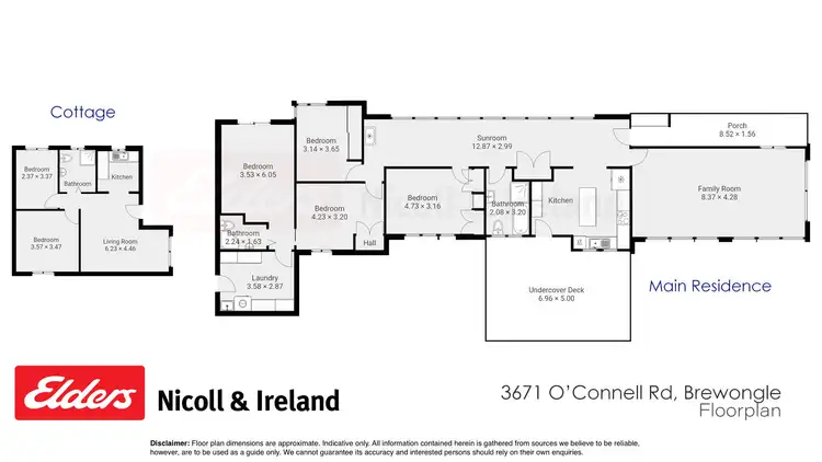 Floorplan of Homely rural property listing, 3671 O'Connell Road, Brewongle NSW 2795