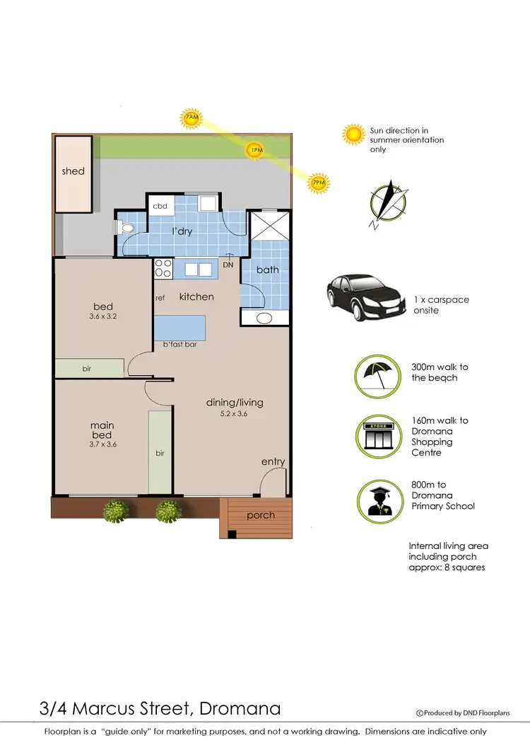 Floorplan of Homely unit listing, 3/4 Marcus Street, Dromana VIC 3936