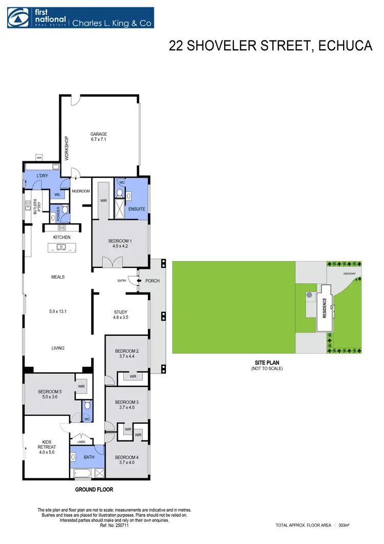 Floorplan of Homely house listing, 22 Shoveler Street, Echuca VIC 3564