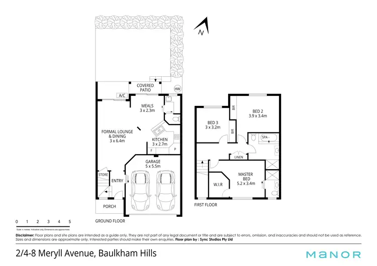 Floorplan of Homely townhouse listing, 2/4-8 Meryll Avenue, Baulkham Hills NSW 2153