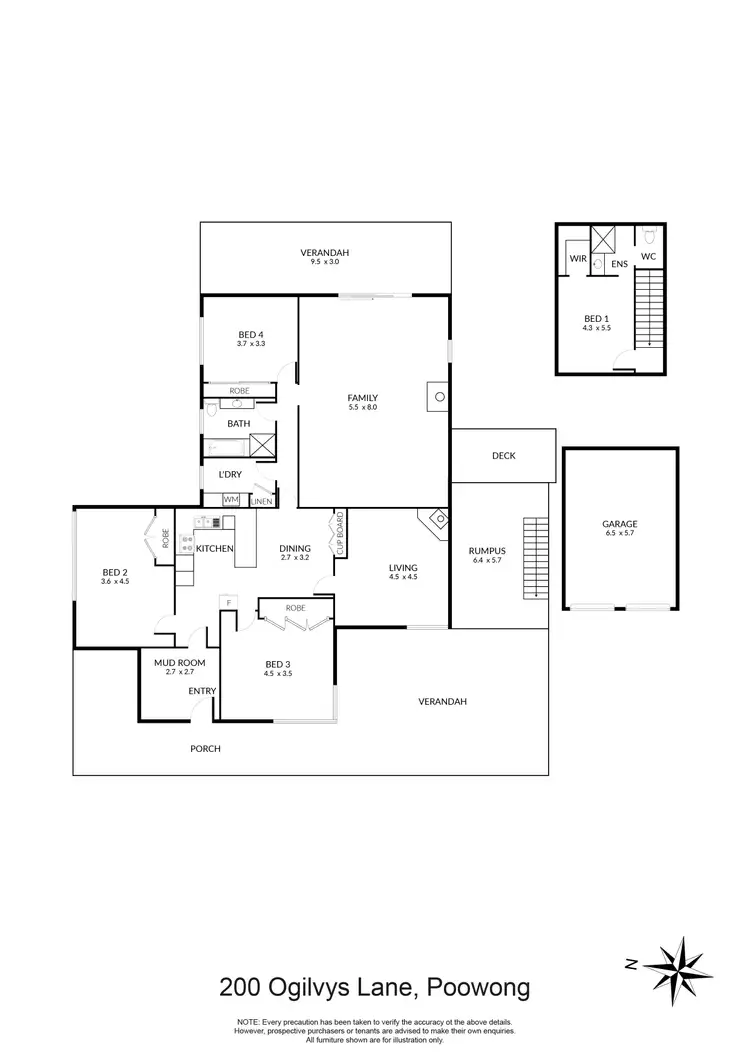 Floorplan of Homely house listing, 200 Ogilvys Lane, Poowong VIC 3988