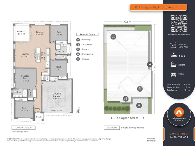 Floorplan of Homely house listing, 22 Abington Street, Spring Mountain QLD 4300
