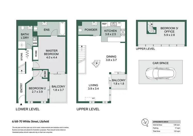 Floorplan of Homely apartment listing, 6/68-70 White Street, Lilyfield NSW 2040