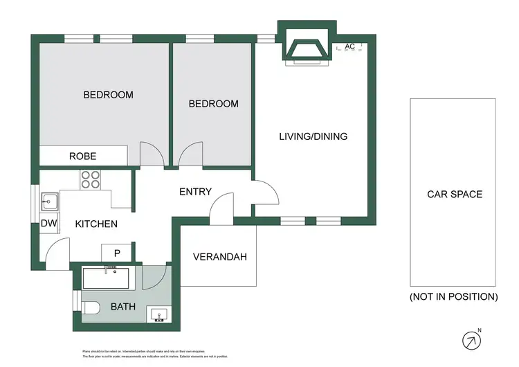 Floorplan of Homely apartment listing, 2/1 Smith Street, St Kilda VIC 3182