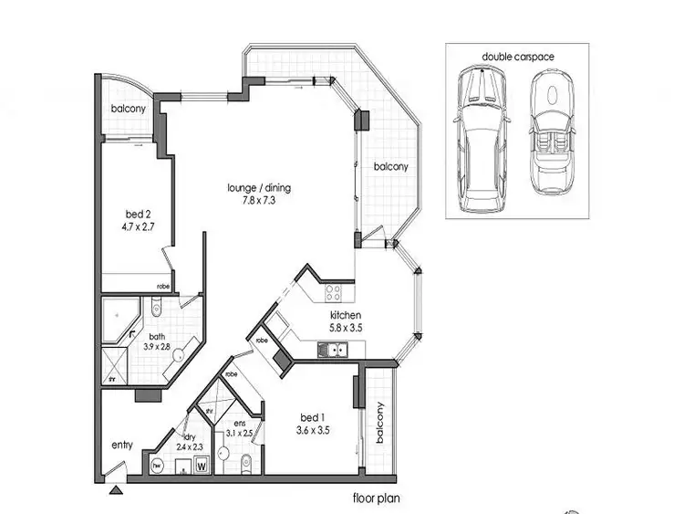 Floorplan of Homely apartment listing, 9F/36-42 Princess Street, Brighton-Le-Sands NSW 2216