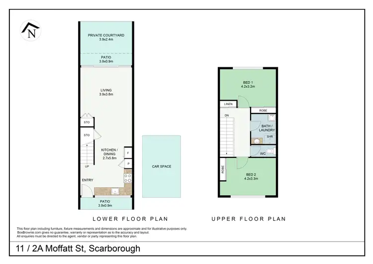 Floorplan of Homely unit listing, 11/2A Moffatt Street, Scarborough QLD 4020