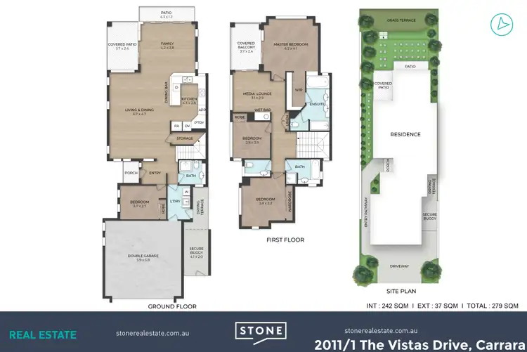 Floorplan of Homely house listing, 2011/1 The Vistas Drive, Carrara QLD 4211