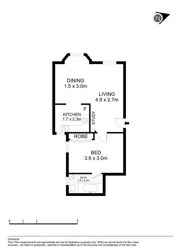 Floorplan of Homely apartment listing, 2 Tusculum Street, Potts Point NSW 2011