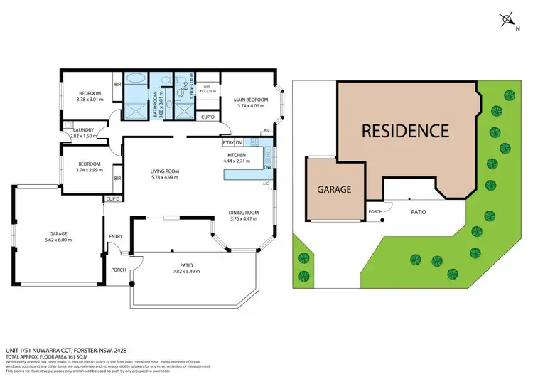 Floorplan of Homely unit listing, 1/51 Nuwarra Circuit, Forster NSW 2428