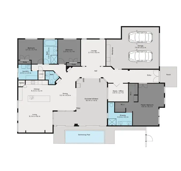 Floorplan of Homely house listing, 26 Southhaven Drive, Helensvale QLD 4212