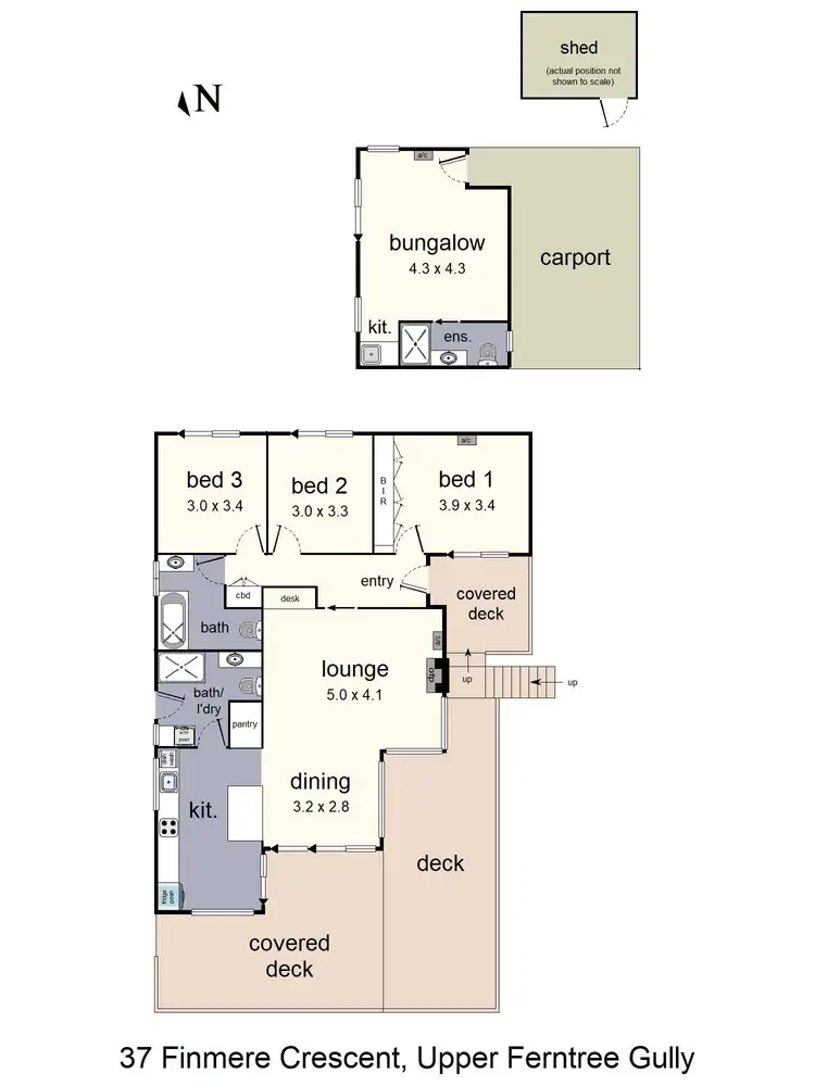 Floorplan of Homely house listing, 37 Finmere Crescent, Upper Ferntree Gully VIC 3156