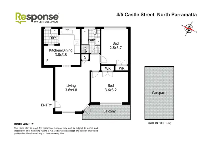 Floorplan of Homely unit listing, 4/5 Castle Street, North Parramatta NSW 2151