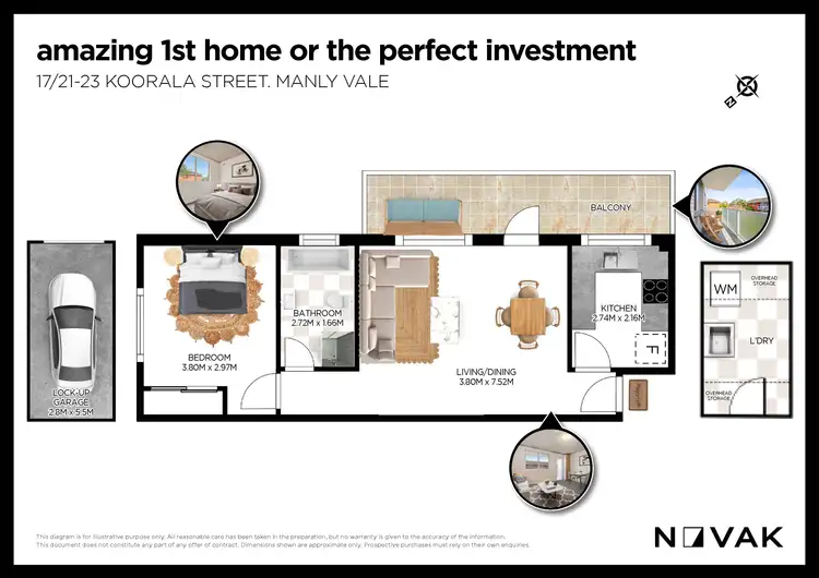 Floorplan of Homely apartment listing, 17/21-23 Koorala Street, Manly Vale NSW 2093