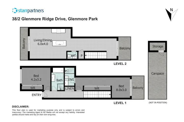 Floorplan of Homely unit listing, 38/2 Glenmore Ridge Drive, Glenmore Park NSW 2745