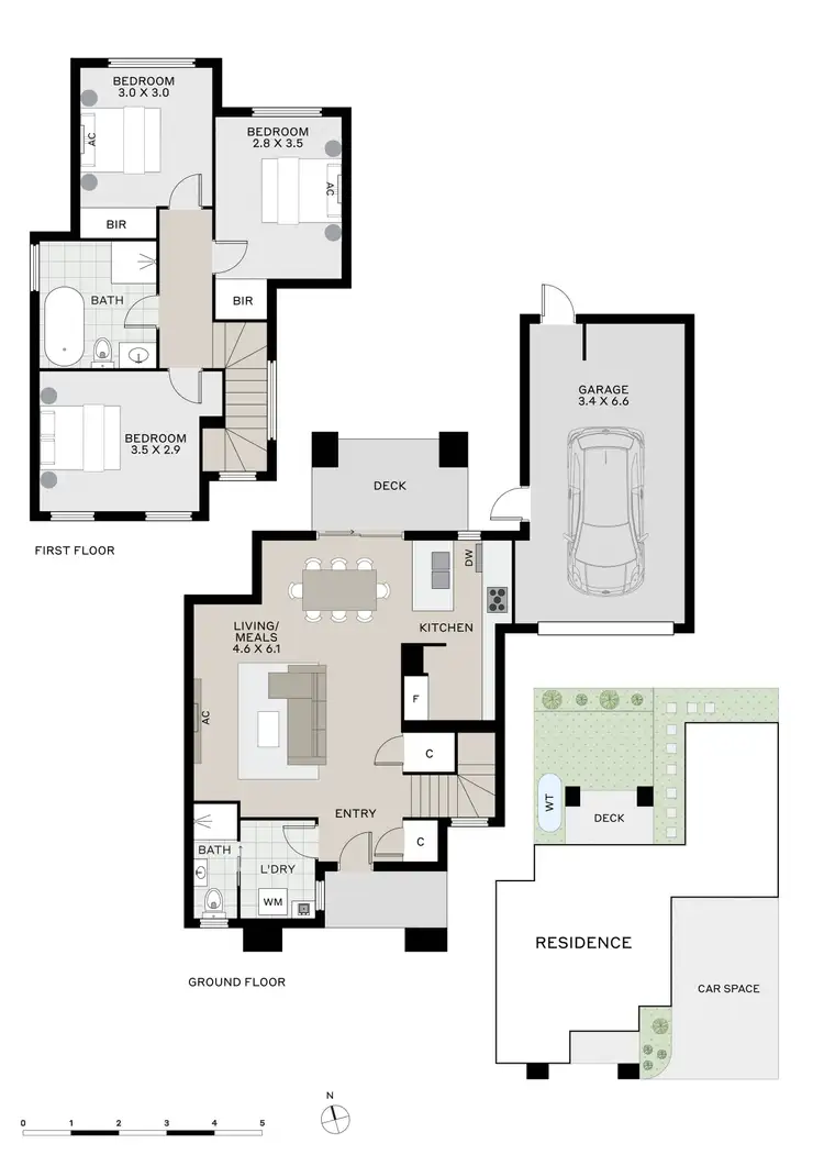 Floorplan of Homely townhouse listing, 2/47 Gillard Street, Burwood VIC 3125