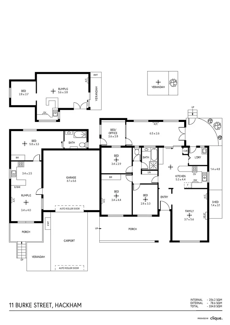 Floorplan of Homely house listing, 11 Burke Street, Hackham SA 5163