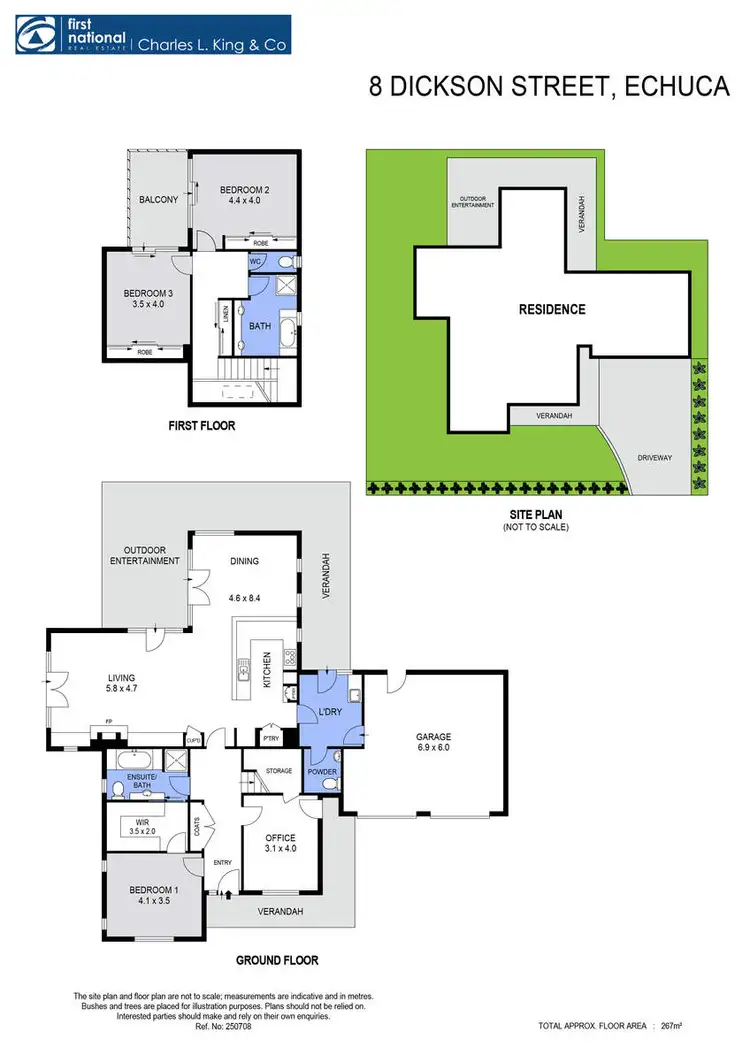 Floorplan of Homely house listing, 8 Dickson Street, Echuca VIC 3564