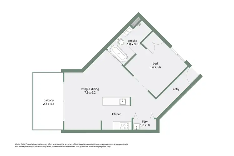 Floorplan of Homely apartment listing, 523/49-63 Williams Esplanade, Palm Cove QLD 4879