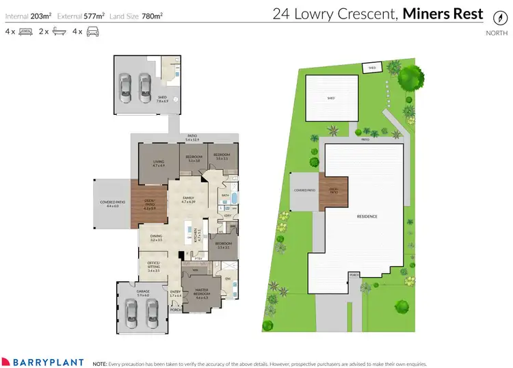 Floorplan of Homely house listing, 24 Lowry Crescent, Miners Rest VIC 3352