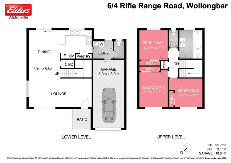 Floorplan of Homely townhouse listing, 6/4 Rifle Range Road, Wollongbar NSW 2477